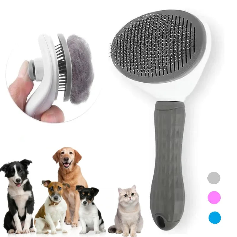 FurEase – Self-Cleaning Slicker Brush
