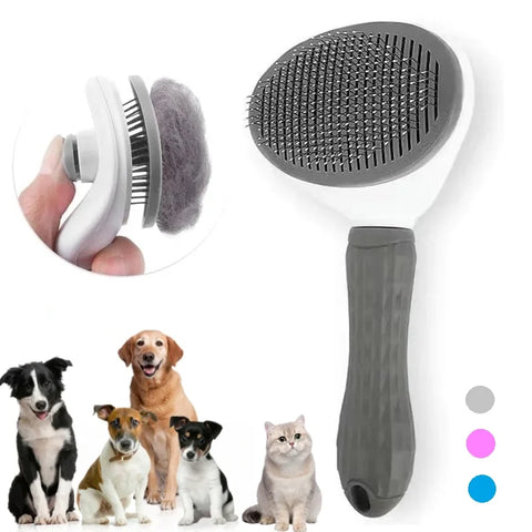FurEase – Self-Cleaning Slicker Brush